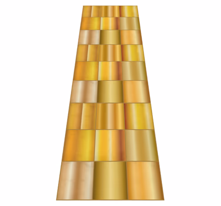 Office vinyl carpet in gold yellow blocks - TenStickers