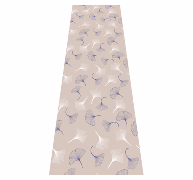 Office vinyl carpet ginkgo leaves cream - TenStickers
