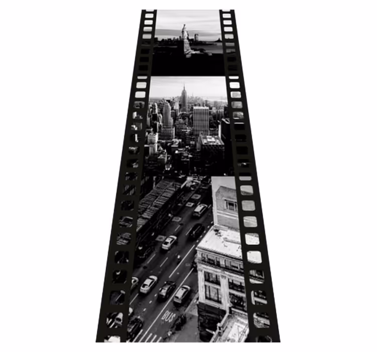 Bedroom vinyl carpet nyc photo tape collage - TenStickers