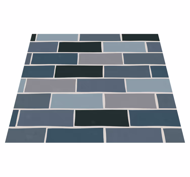 Bedroom vinyl carpet stone gray brick design - TenStickers