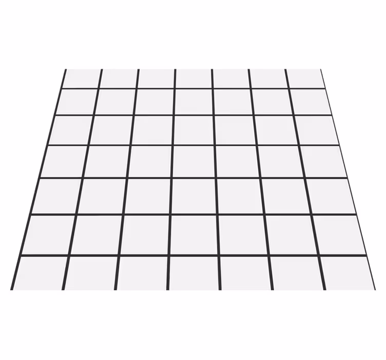 Bedroom vinyl carpet uneven checkerboard design - TenStickers