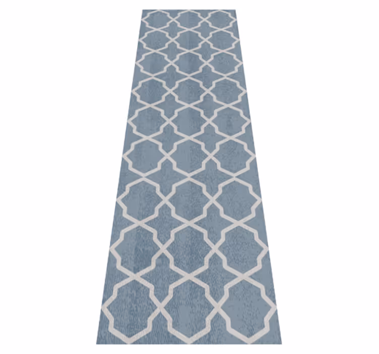 Gray hamptons pattern bedroom vinyl carpet - TenStickers