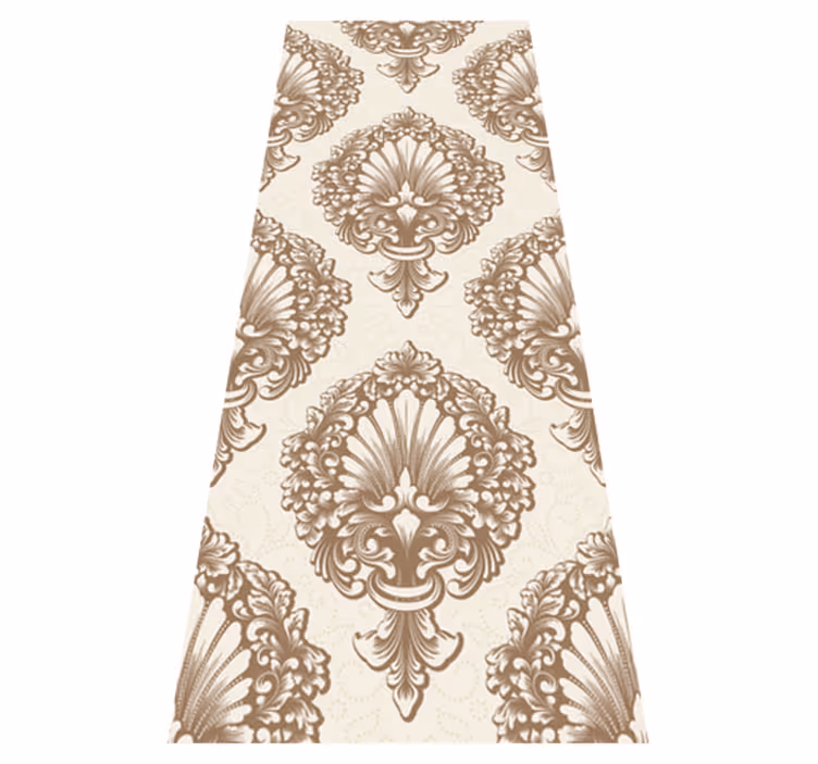 Damask style vintage bedroom vinyl carpet - TenStickers