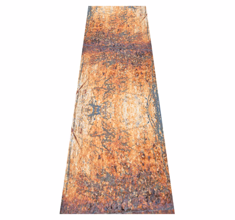 Bedroom vinyl carpet in brown and gray concrete pattern - TenStickers