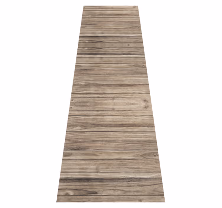 Bedroom vinyl carpet gray rustic wood planks - TenStickers