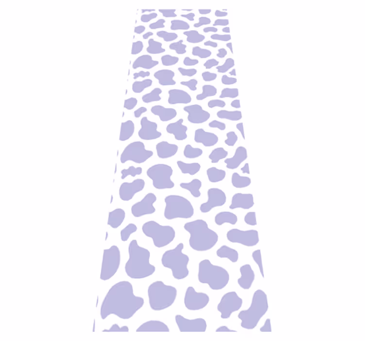 Bedroom vinyl carpet in purple cow print - TenStickers