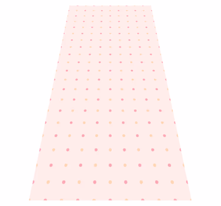 Bedroom vinyl carpet pink rose dots - TenStickers