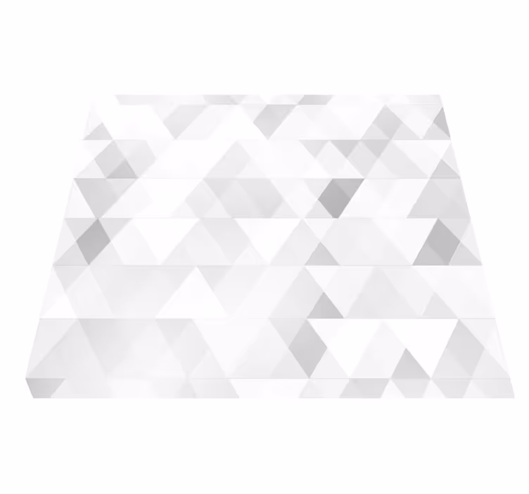 Bedroom vinyl carpet geometric grey triangles - TenStickers