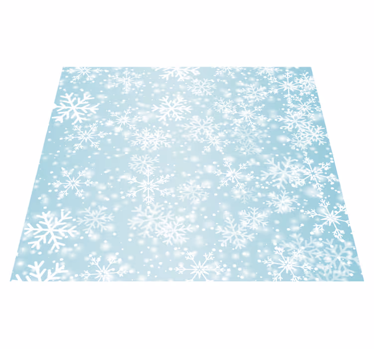 Snowfall bedroom vinyl carpet - TenStickers