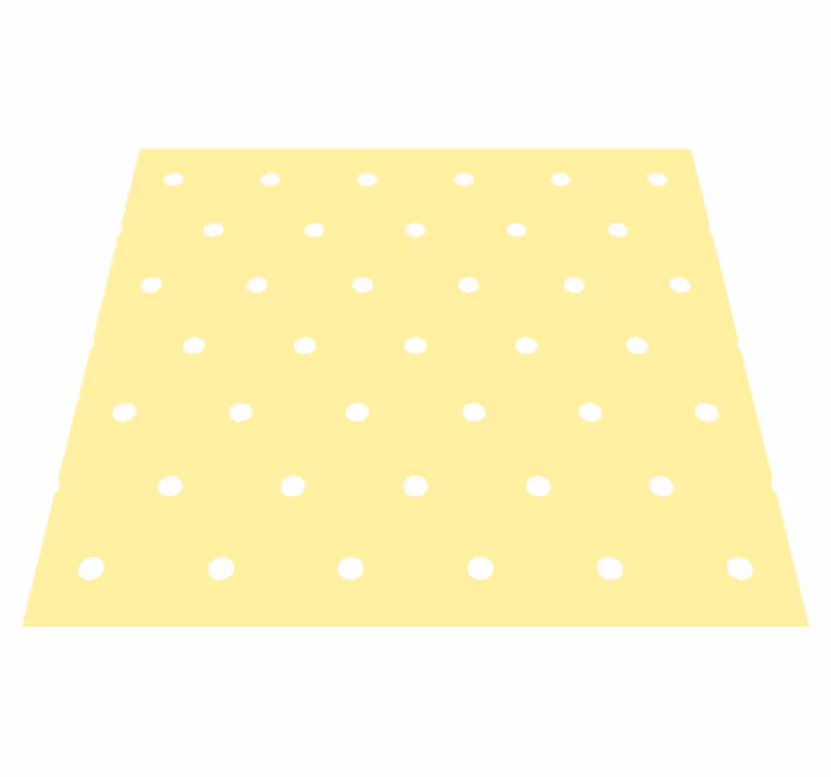 Bedroom vinyl carpet with yellow polka dots - TenStickers