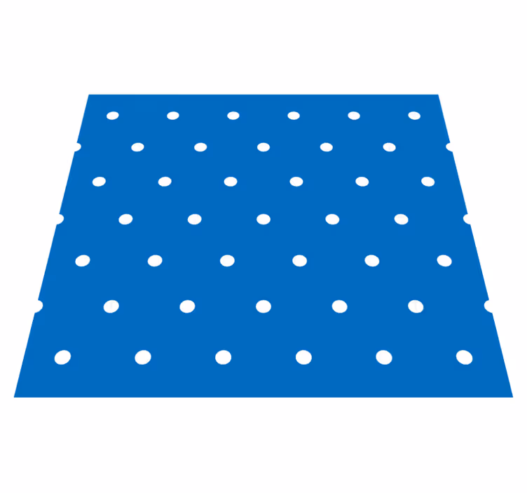 Bedroom vinyl carpet with blue polka dots - TenStickers