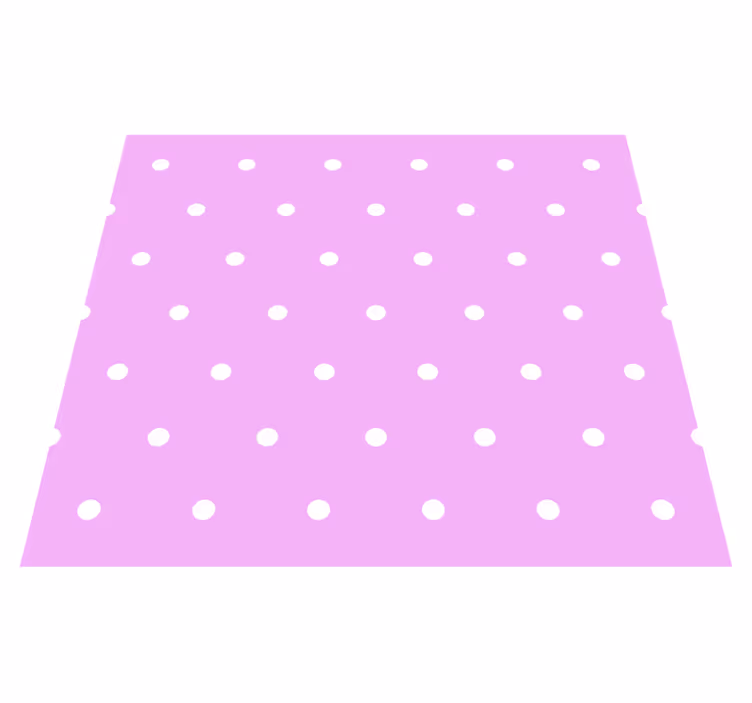 Bedroom vinyl carpet with pink polka dots - TenStickers