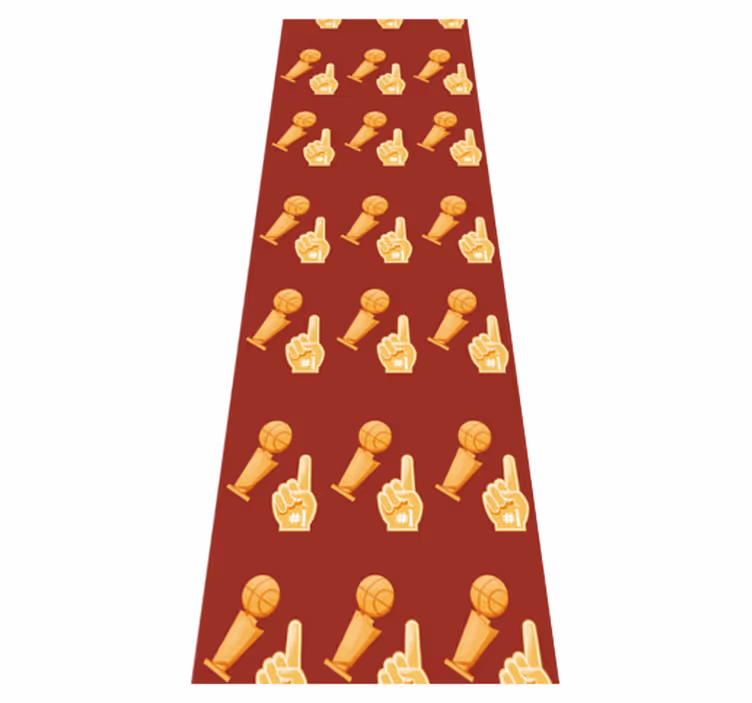 Bedroom vinyl carpet with basketball game design - TenStickers
