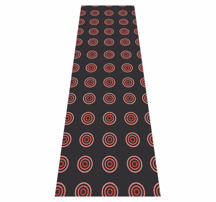 Bedroom vinyl carpet in red seamless round pattern - TenStickers