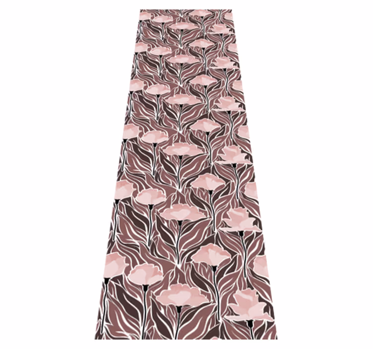 Bedroom vinyl carpet with vintage abstract design - TenStickers