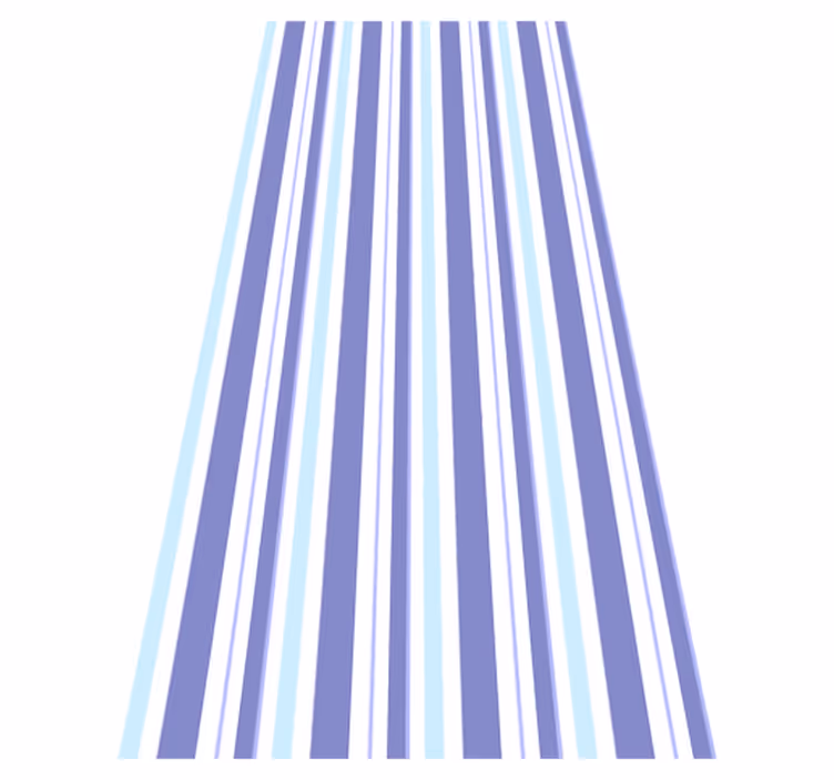 Thin vertical blue stripes bedroom vinyl carpet - TenStickers