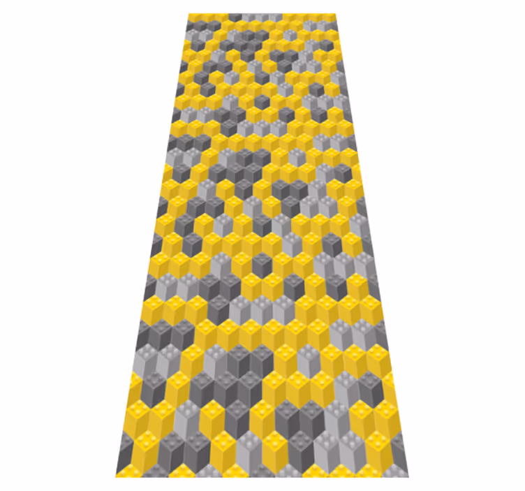 Bedroom vinyl carpet in pantone color blocks - TenStickers