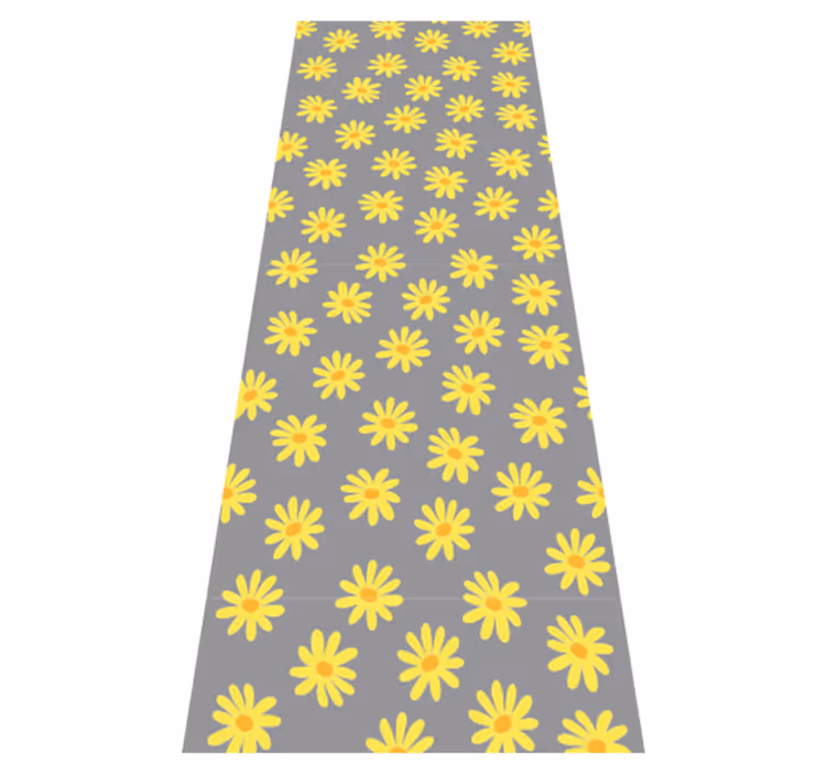 Bedroom vinyl carpet in pantone marigold - TenStickers