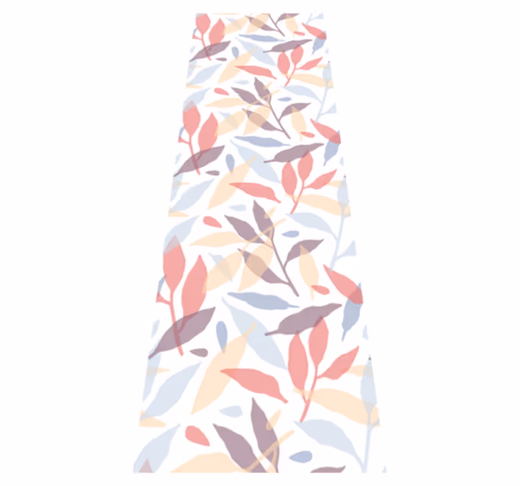 Bedroom vinyl carpet colorful tree branches - TenStickers