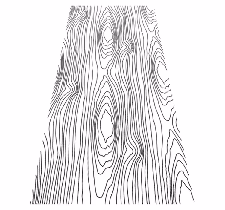 Bedroom vinyl carpet in black natural stripes - TenStickers