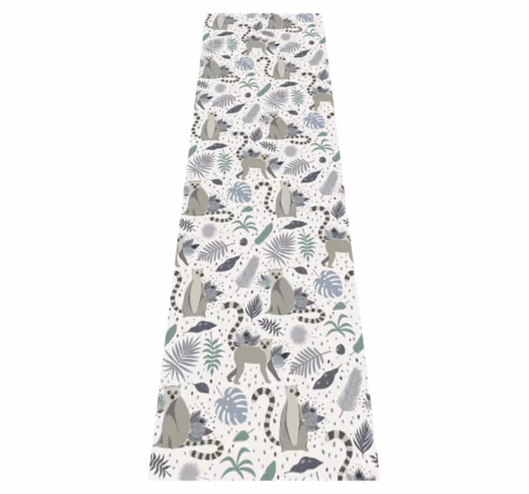Bedroom vinyl carpet nordic lemur design - TenStickers