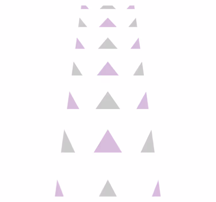 Bedroom vinyl carpet in gray and purple triangles - TenStickers