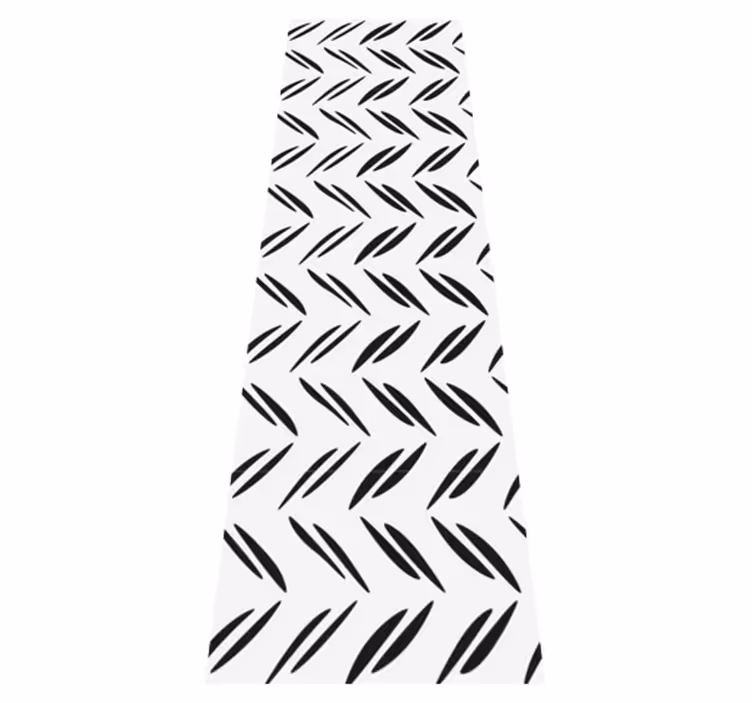 Bedroom vinyl carpet in simple varied stripes - TenStickers