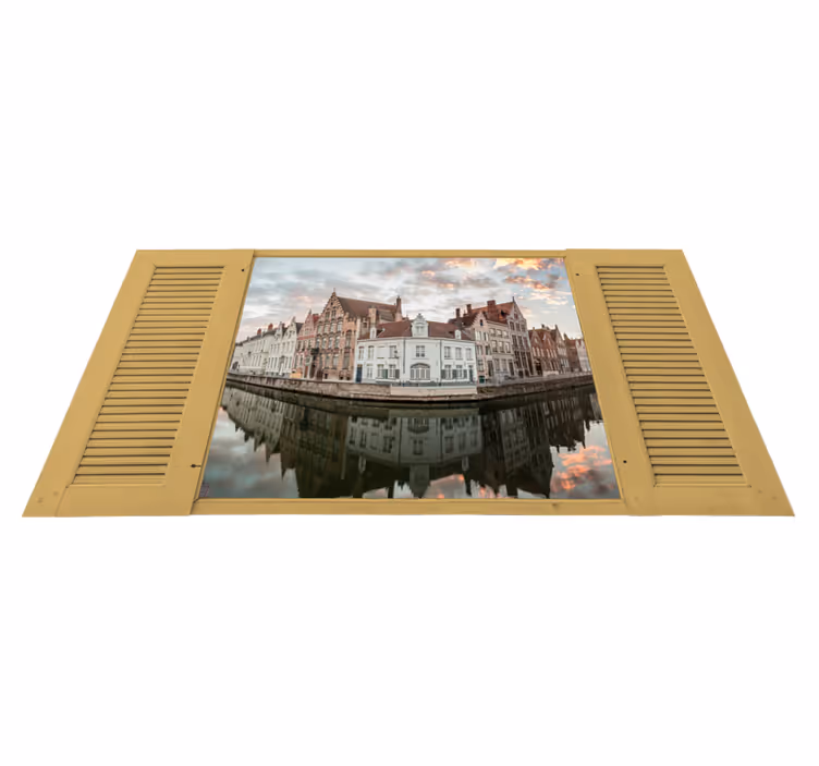 Bedroom vinyl carpet photo of bruges - TenStickers