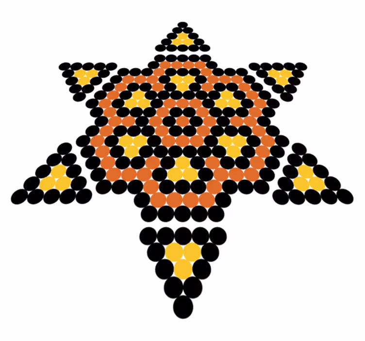 Bedroom vinyl carpet sun huichol - TenStickers
