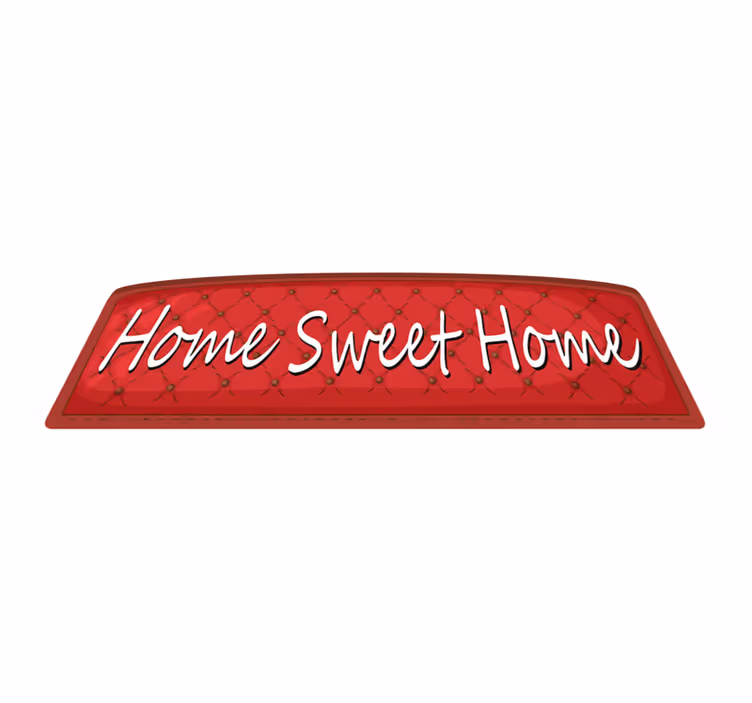 Bedroom vinyl carpet home sweet home - TenStickers