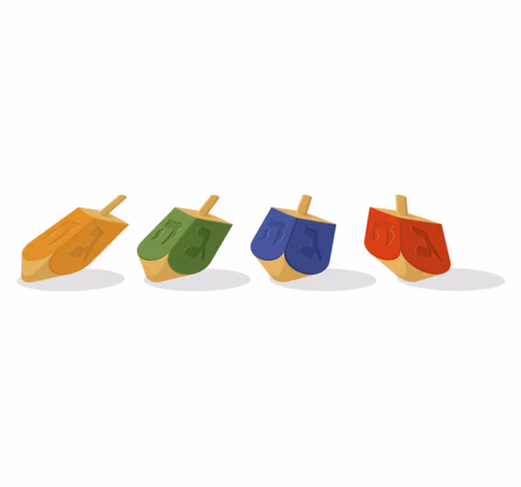 Dreidel bedroom vinyl carpet - TenStickers
