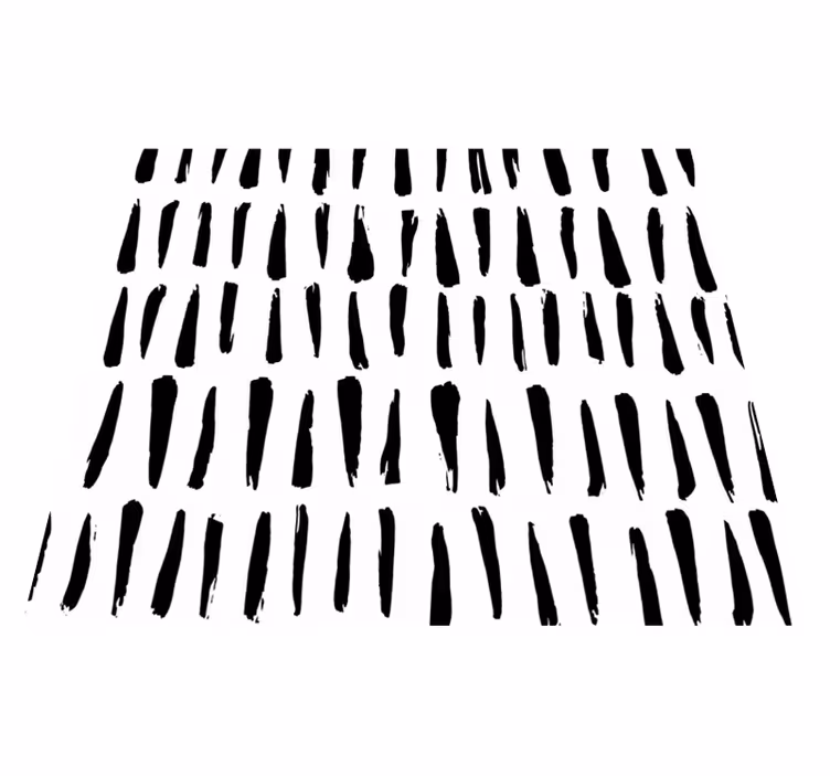 Nordic vinyl carpet with irregular stripes pattern - TenStickers