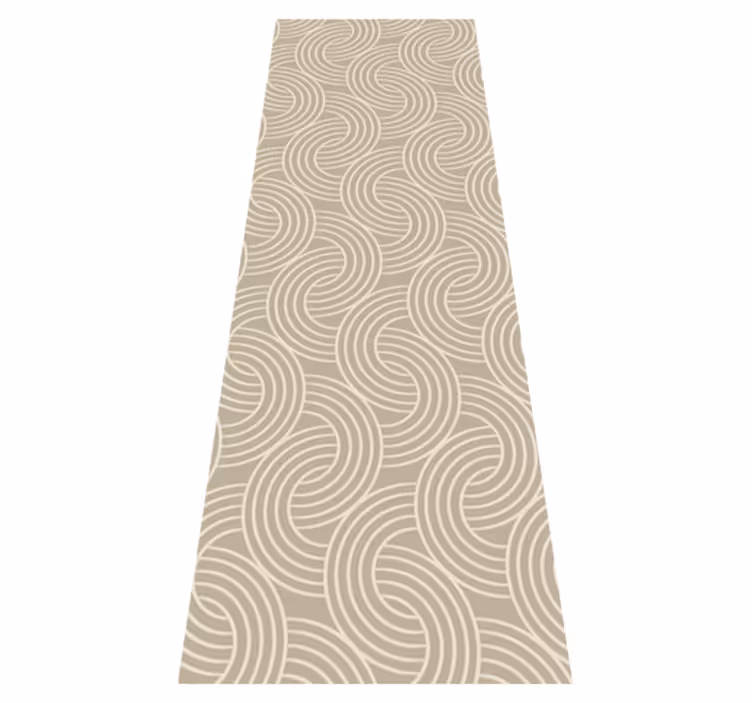 Nordic vinyl carpet scandinavian minimalistic beige design - TenStickers