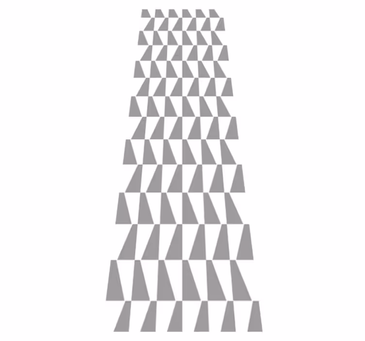 Nordic vinyl carpet in gray triangles - TenStickers