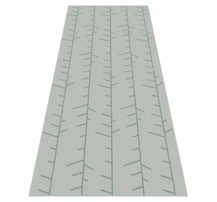 Nordic vinyl carpet scandinavian mint green stripes - TenStickers