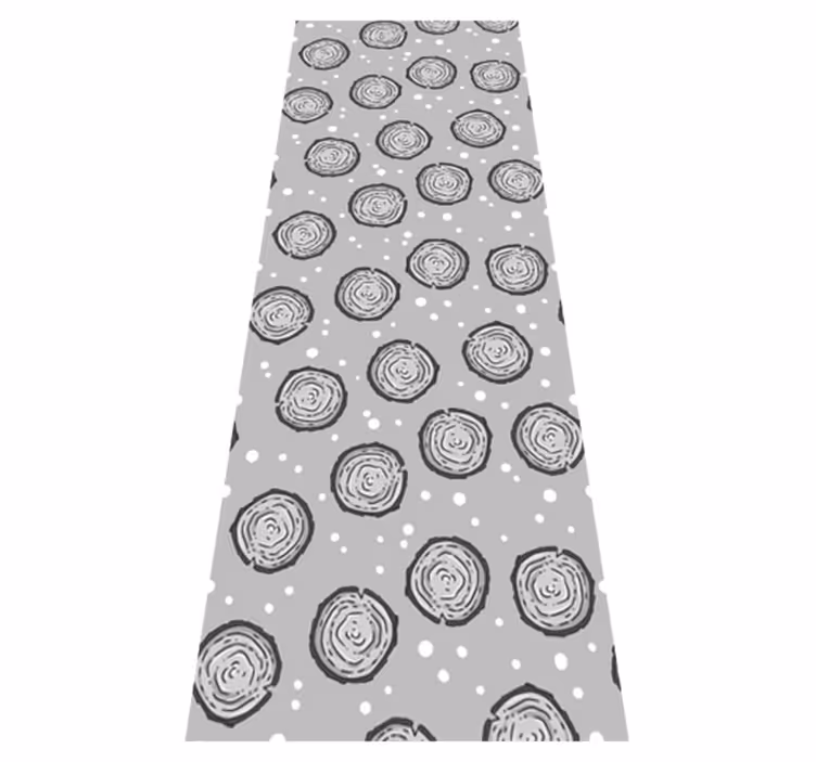 Nordic vinyl carpet in alpine style - TenStickers