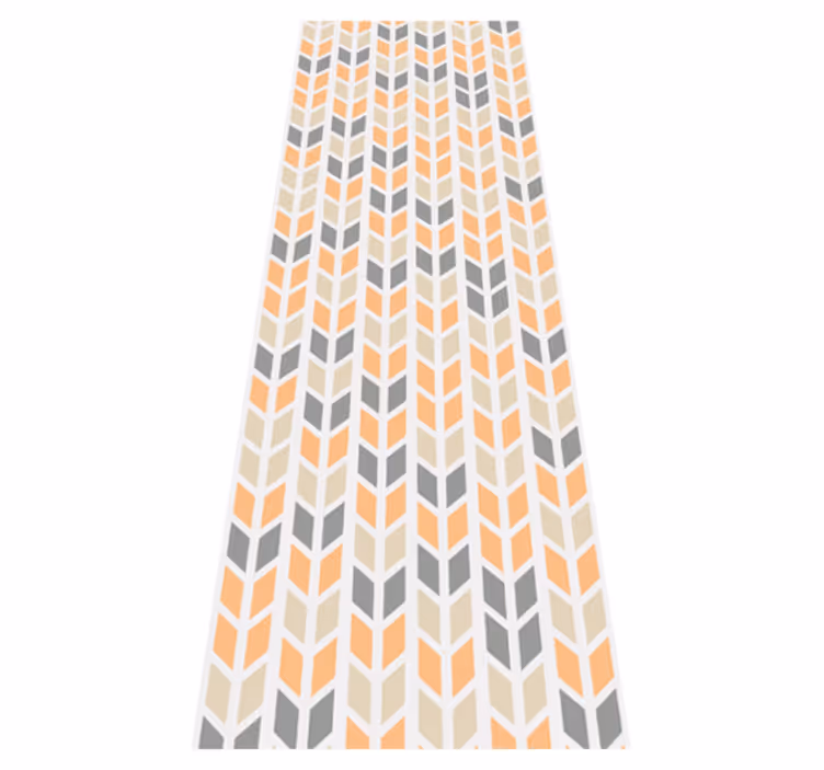 Nordic vinyl carpet nordic geometric blooms - TenStickers