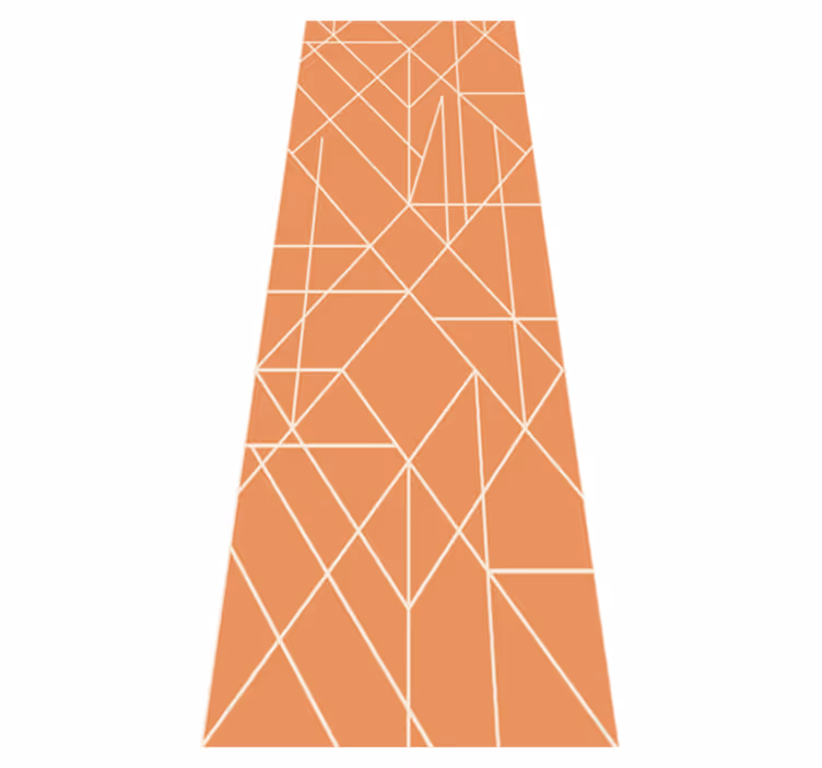 Nordic vinyl carpet geometric mosaic design - TenStickers