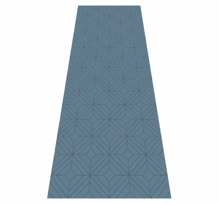 Nordic vinyl carpet in gray diamond pattern - TenStickers