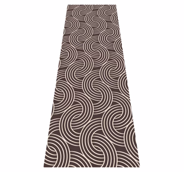 Nordic vinyl carpet scandinavian minimalist brown design - TenStickers