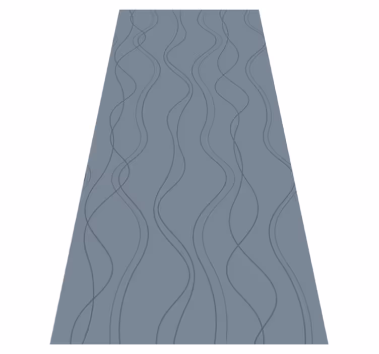 Nordic vinyl carpet scandinavian blue art design - TenStickers