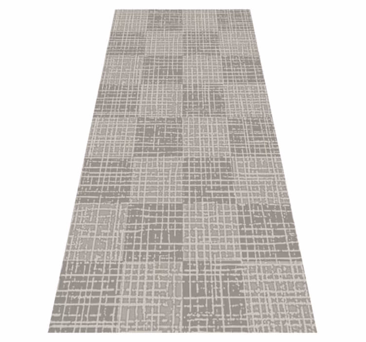 Nordic vinyl carpet scandinavian ash gray square pattern - TenStickers