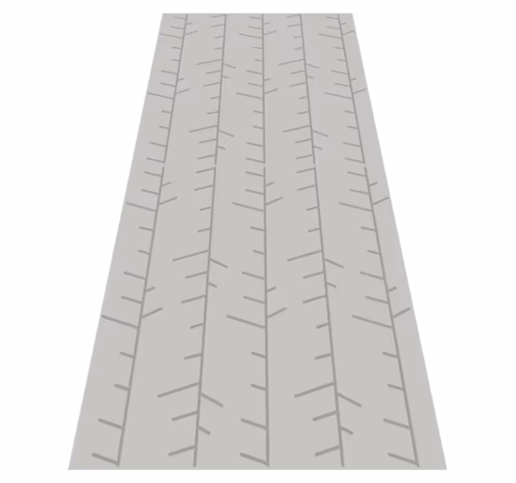 Nordic vinyl carpet scandinavian gray stripe design - TenStickers