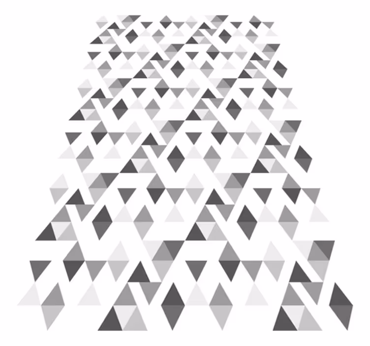 Nordic vinyl carpet light grey and white triangles - TenStickers