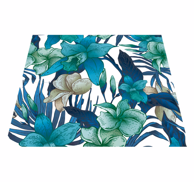 Nature vinyl carpet tropical leaf wallpaper - TenStickers