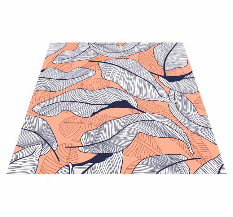 Nature vinyl carpet tropical leaves design - TenStickers