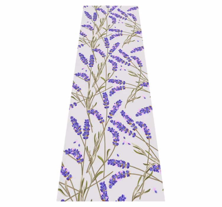 Nature vinyl carpet provencal lavender design - TenStickers