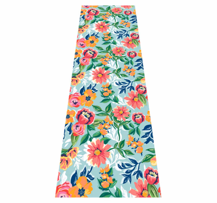 Nature vinyl carpet with vibrant animal design - TenStickers