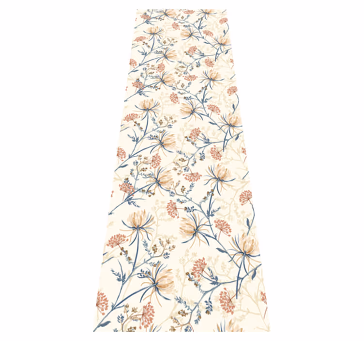 Nature vinyl carpet vintage floral design - TenStickers