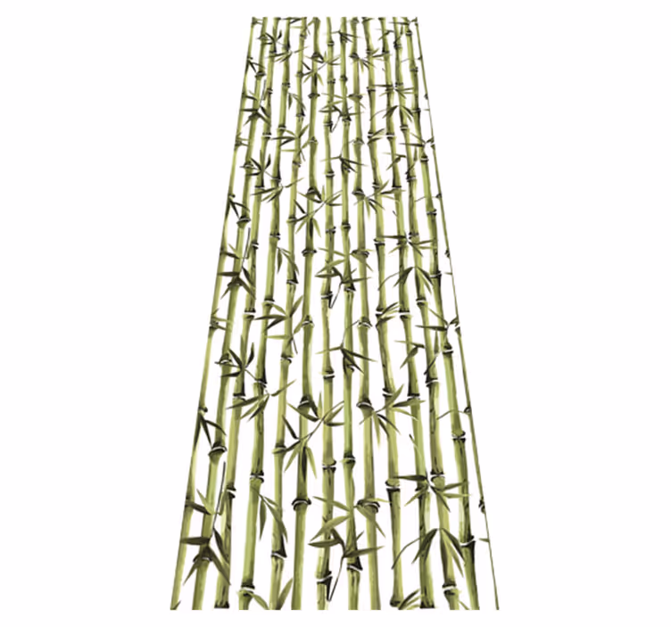 Nature vinyl carpet bamboo branch pattern - TenStickers